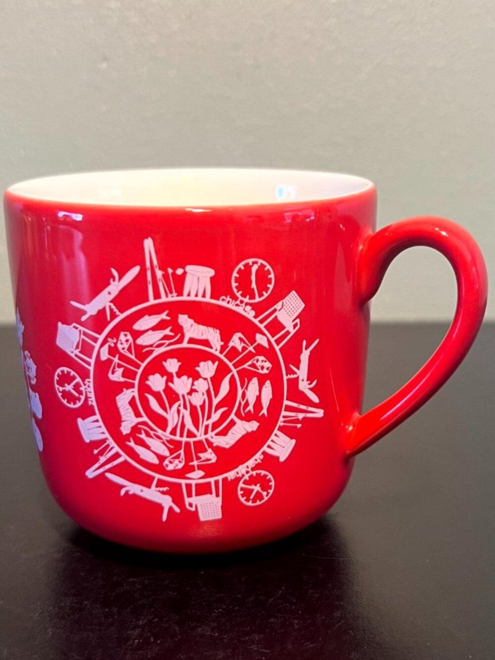 Swissotel x RAK Porcelain Red Silhouette Mug 10oz 4-Pattern Swiss Art 2019 - Picture 2 of 14